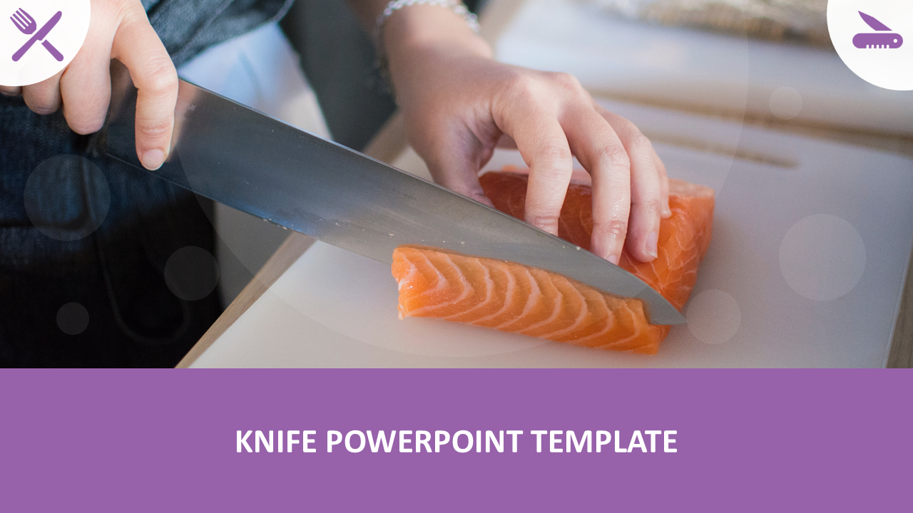 Knife PowerPoint template